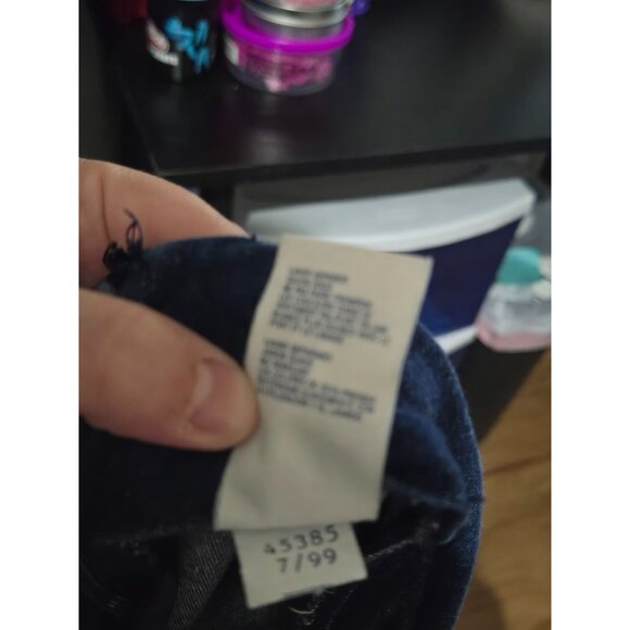 Tommy Jeans Womens Denim Color Block Strapless Dress Medium 90s 2000s Y2K Club - Picture 6 of 9